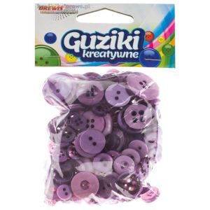 Guziki Brewis 40g Mix Fioletowe
